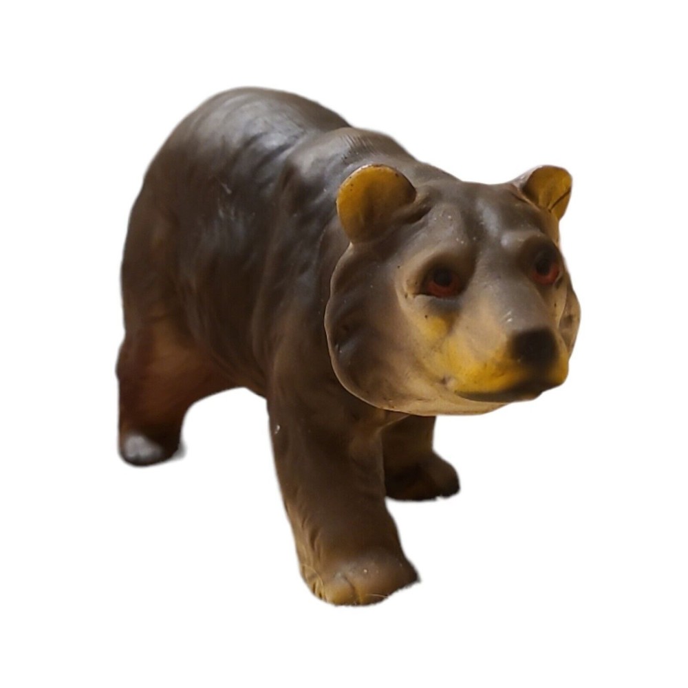 Bear Figurine Brown Bear Figure Red Eyes